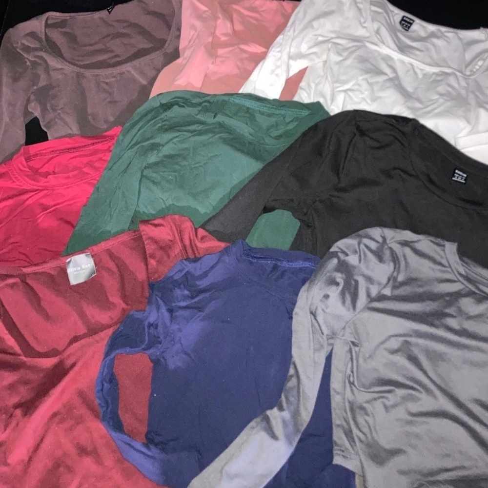 Colorful Long Sleeve Tops bundle